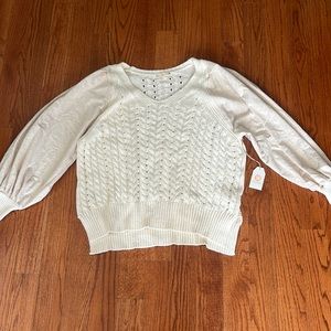 Chrysanthemum Cream Sweater